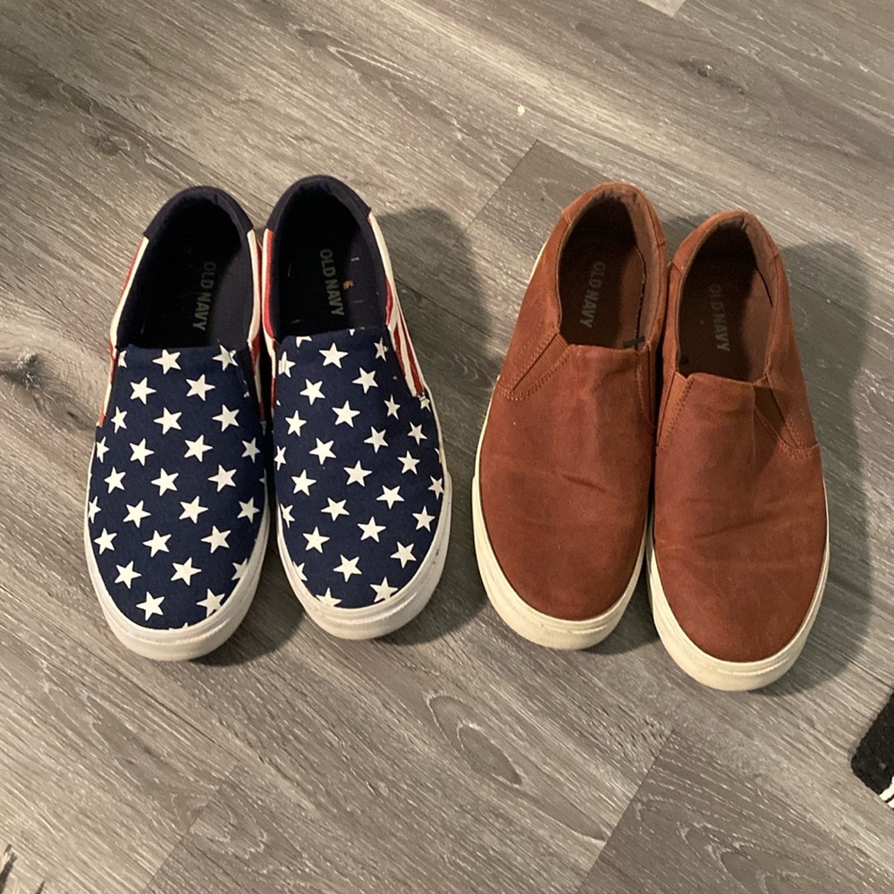 Old Navy size 10 slip ons bundle of 2